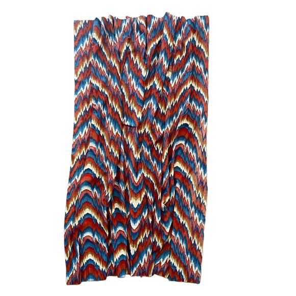 Flame Stitch Wide Window Panel - Picture 2 of 8